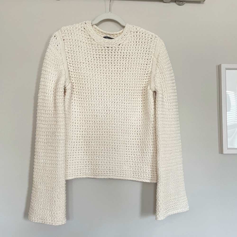 Ivory Knit Sweater by Theory